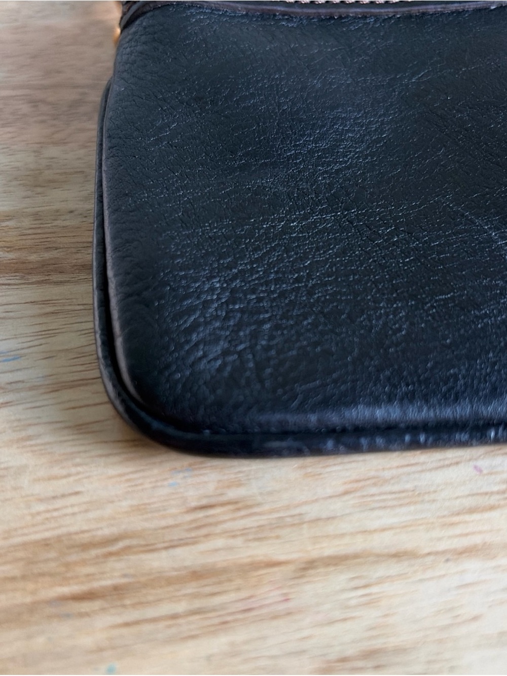 Dooney & Bourke Black Leather Wristlet with Gold Hardware - Picture 6 of 12